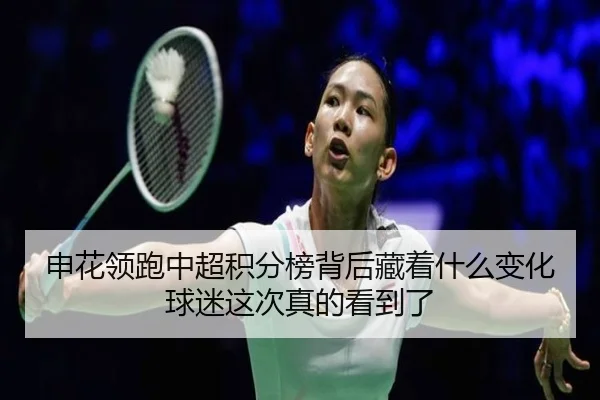 申花领跑中超积分榜背后藏着什么变化球迷这次真的看到了